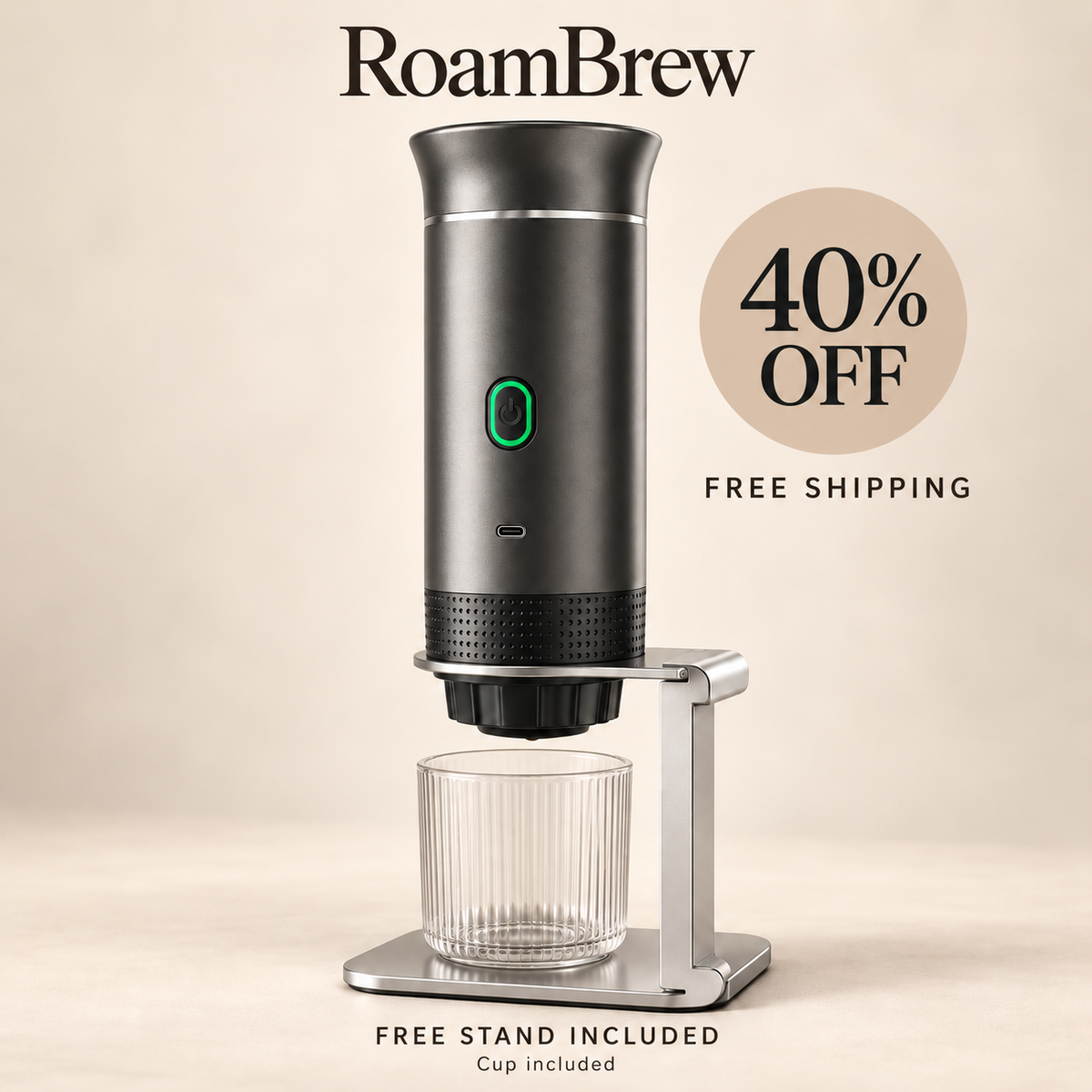 RoamBrew - Portable 3 In 1 Coffee Maker