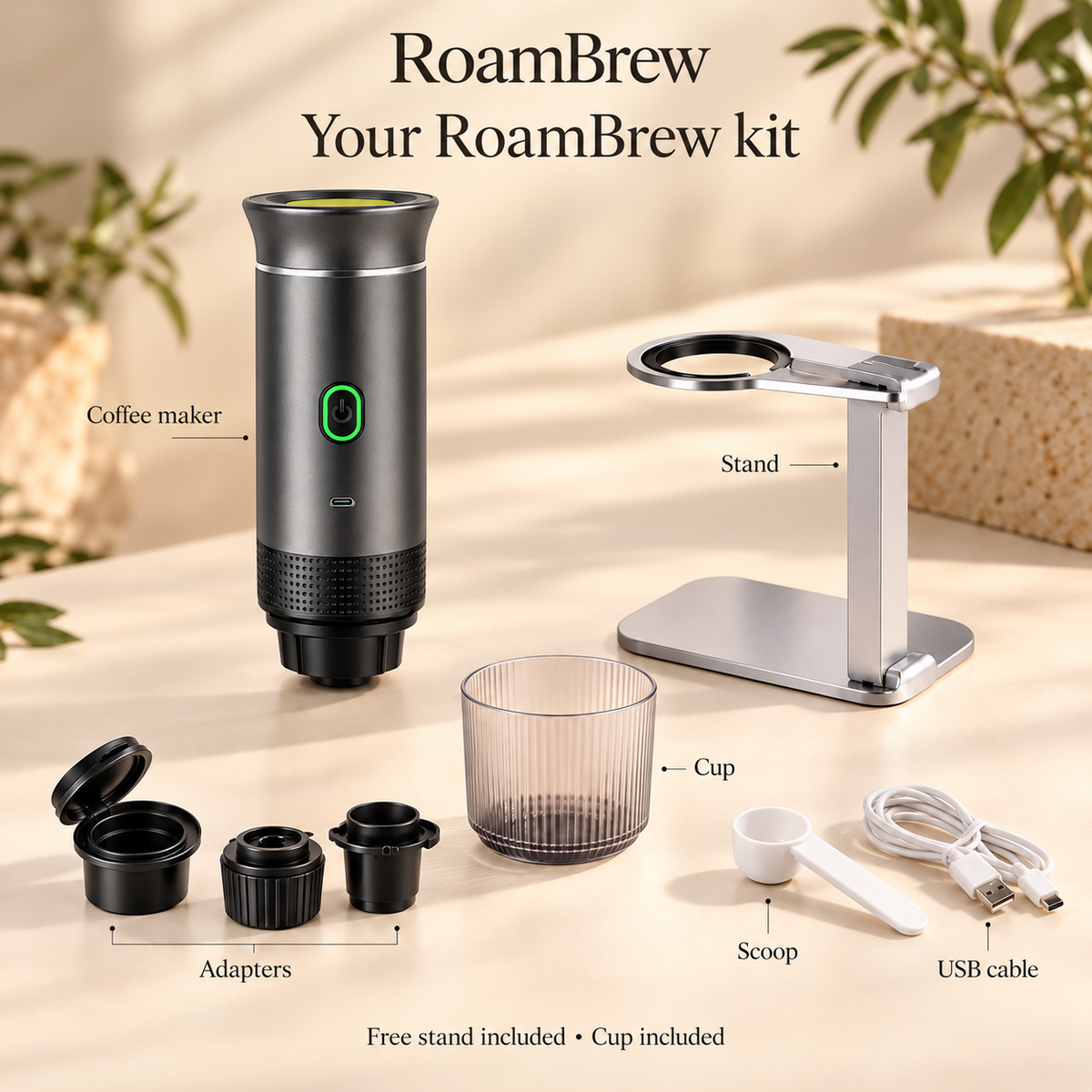 RoamBrew - Portable 3 In 1 Coffee Maker