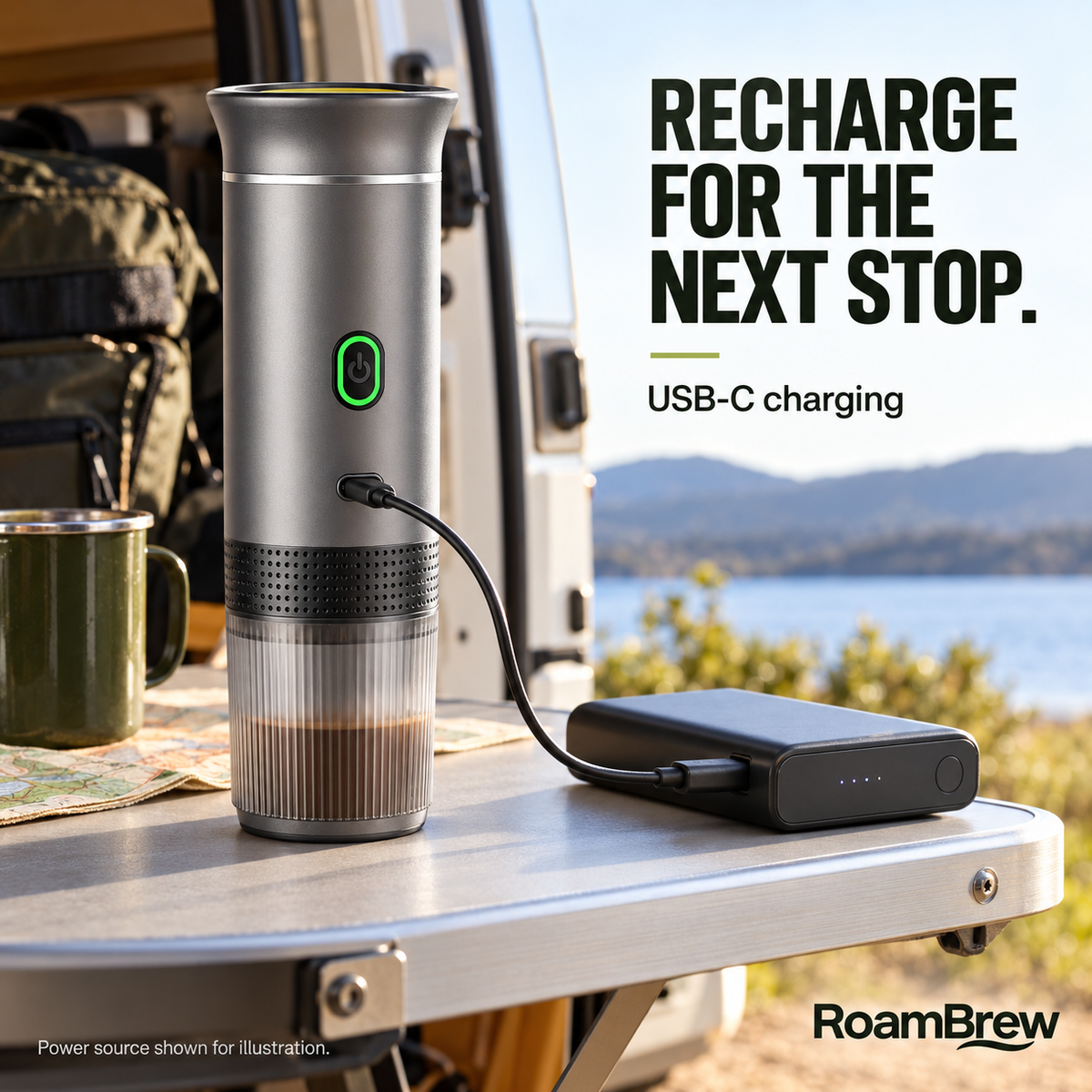 RoamBrew - Portable 3 In 1 Coffee Maker