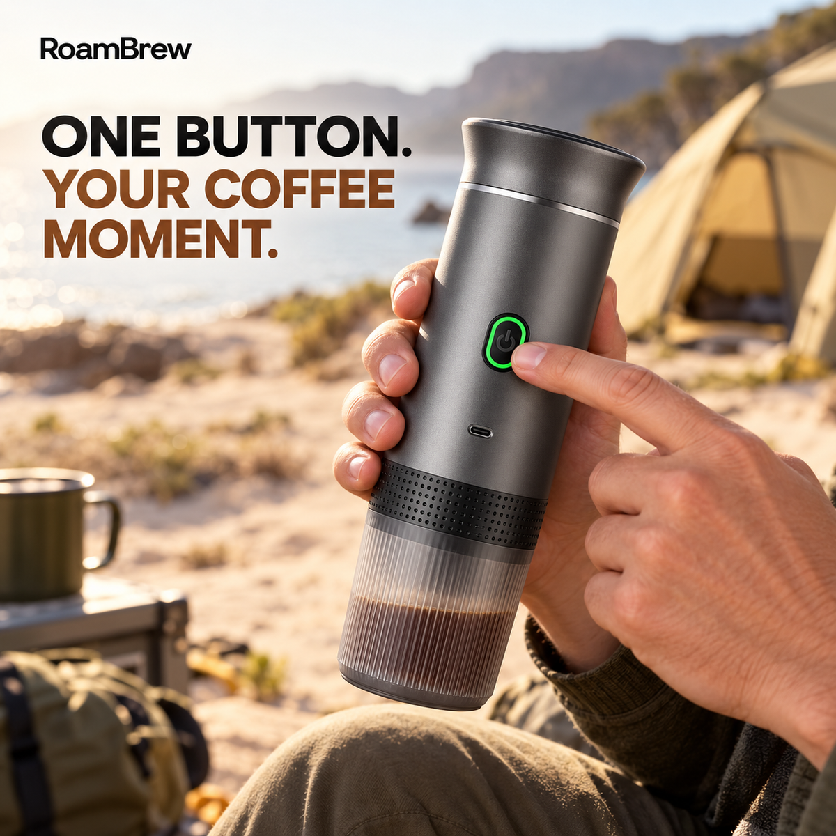 RoamBrew - Portable 3 In 1 Coffee Maker