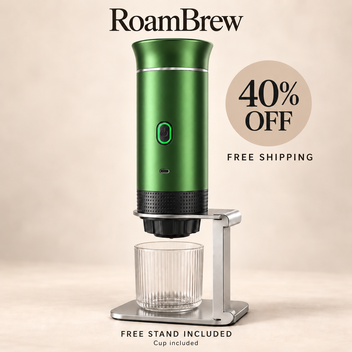 RoamBrew - Portable 3 In 1 Coffee Maker