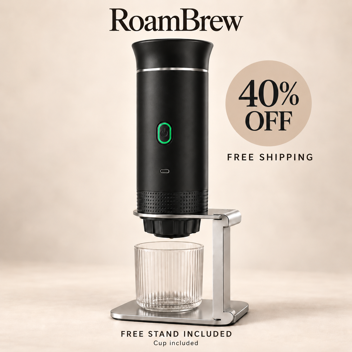 RoamBrew - Portable 3 In 1 Coffee Maker